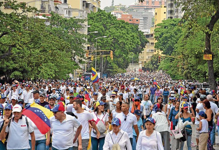 Marcha del silencio de la oposición en Caracas