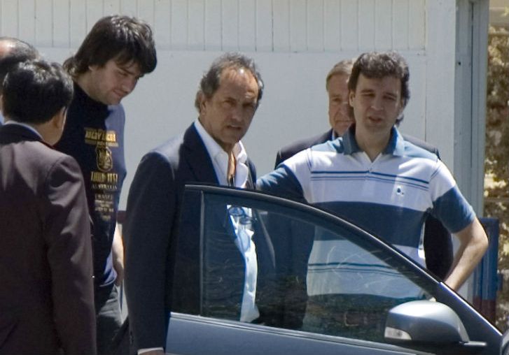 Daniel Scioli visitó a Gioja en San Juan