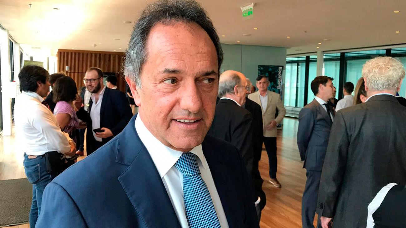 Scioli también estuvo en el CCK: "Quiero ser candidato a presidente"