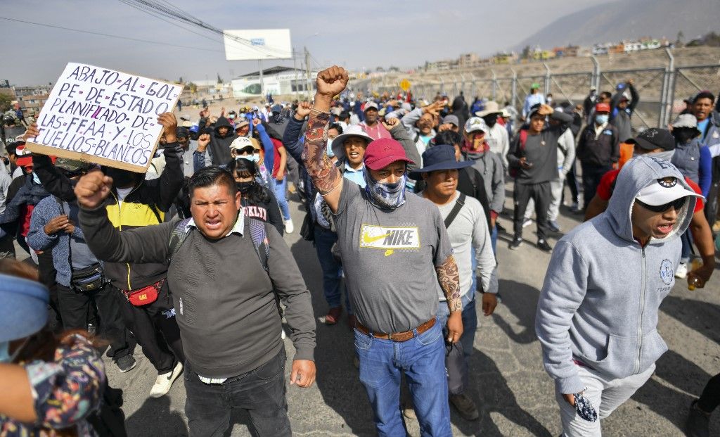 Tensión y caos social en Perú: siguen las protestas contra Dina Boluarte