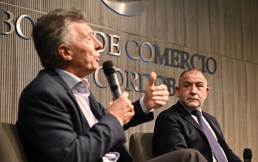 Juez agradeció la presencia de Mauricio Macri en la Bolsa de Comercio de Córdoba
