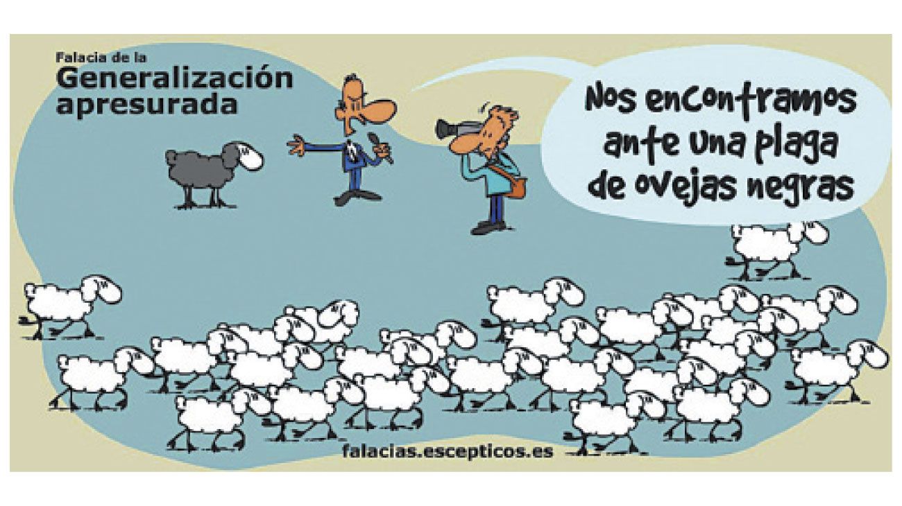 La generalización como error en el oficio del periodismo
