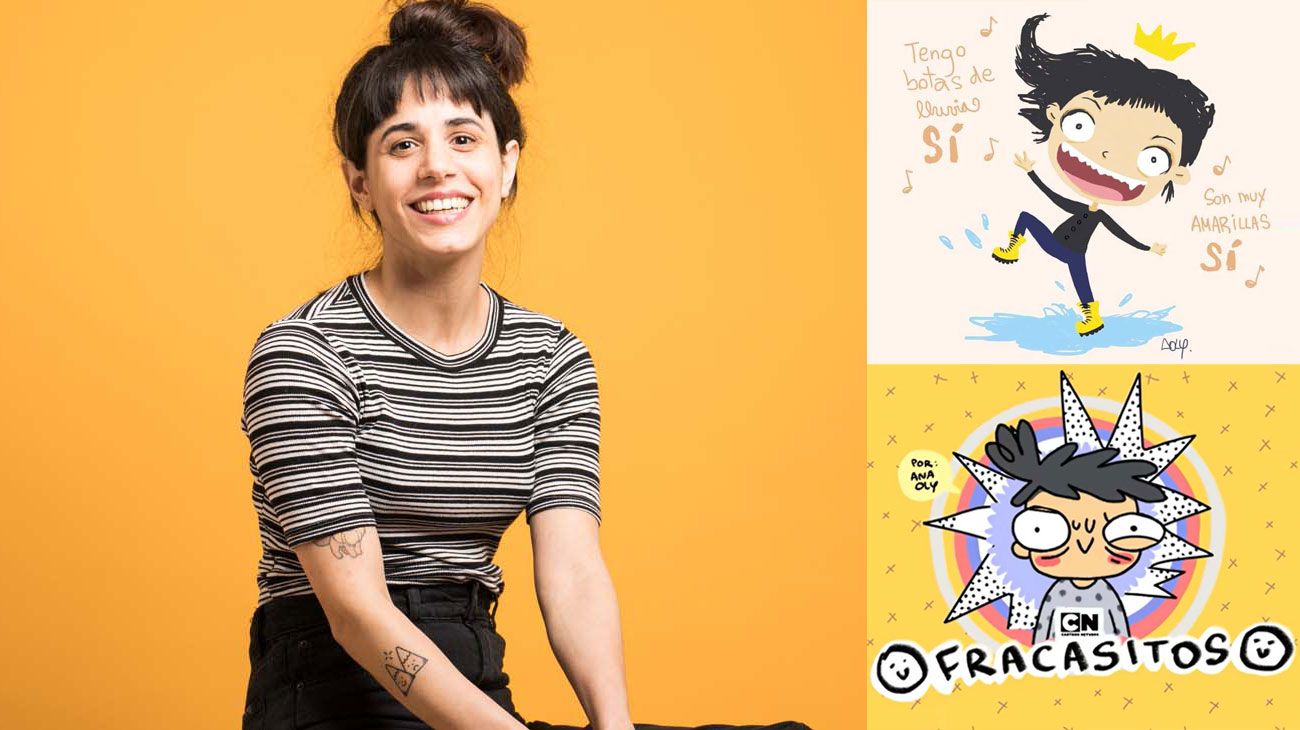 Ana Oly hizo de los fracasos de adultos, comics infantiles