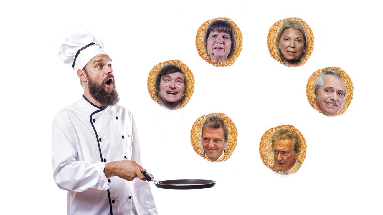 Las "panquequeadas" de la política argentina: Bullrich, Milei, Massa, Carrió, Borocotó y Alberto Fernández