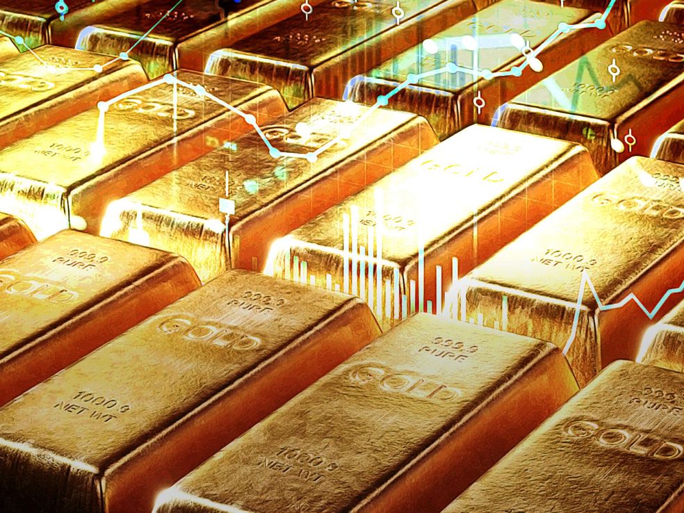 El oro cerca de su máximo histórico luego que algunos datos indicaran más recortes de la Fed