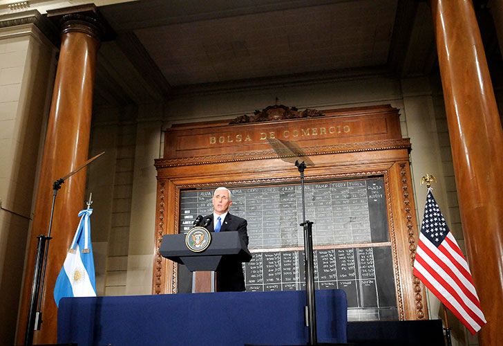 Pese a las amenazas de Trump a Maduro, Pence prometió un “compromiso con América Latina”