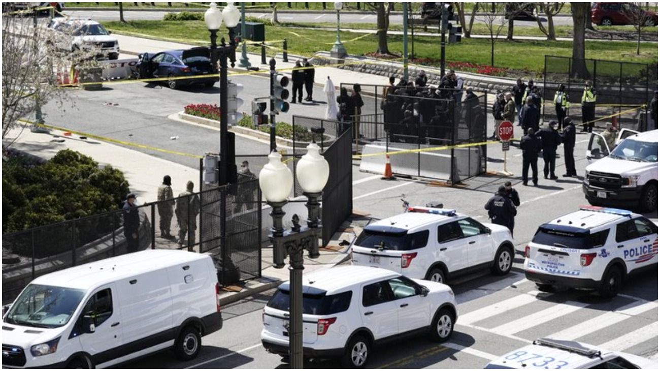Estados Unidos: un hombre murió luego de atropellar a dos policías del Capitolio