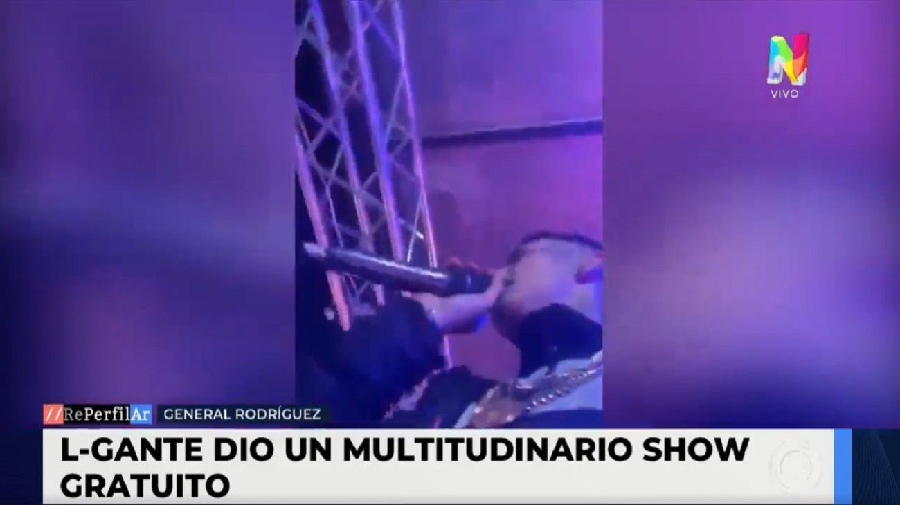 L-Gante dio un multitudinario show gratuito tras su gira internacional