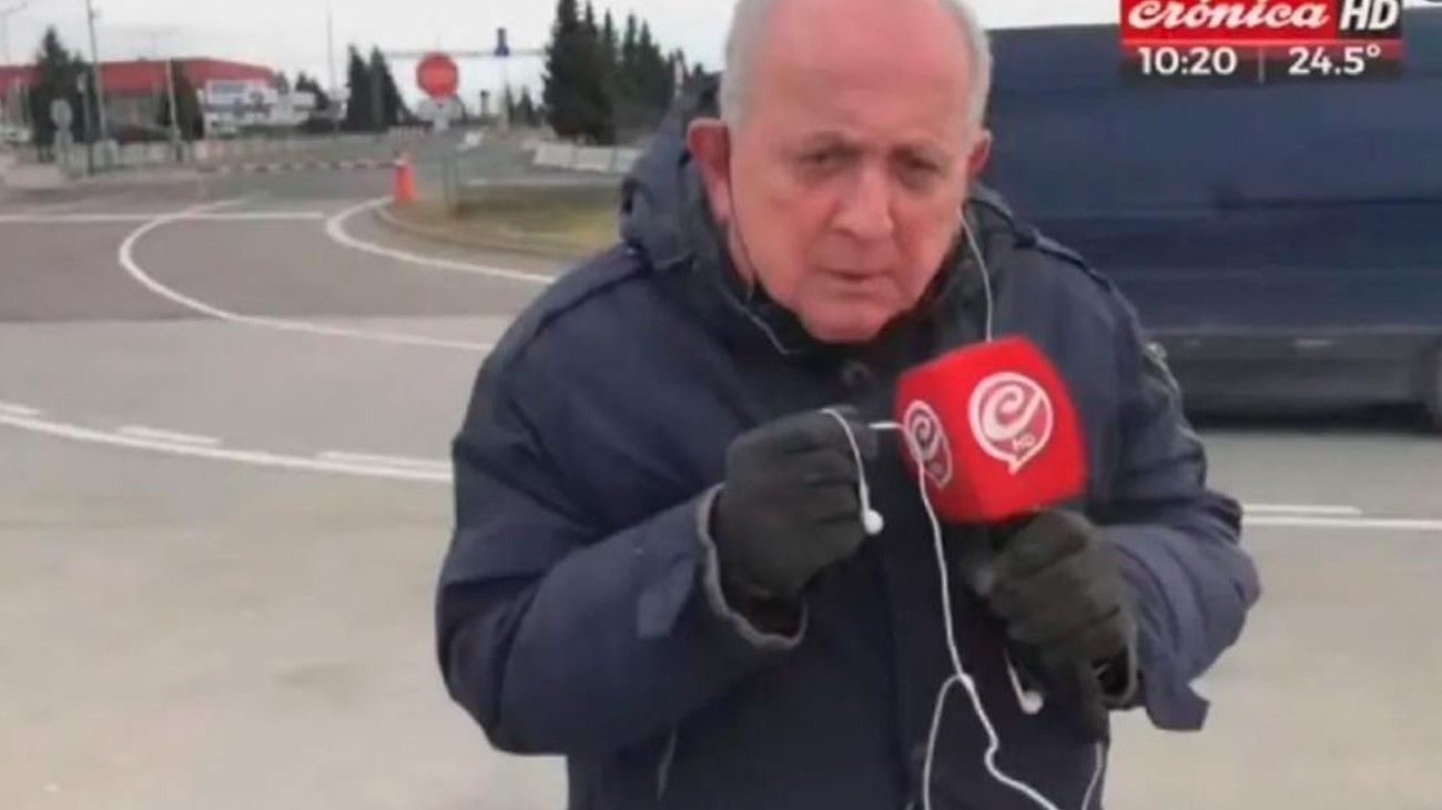 Chiche Gelblung le puso fin a su cobertura en Ucrania y vuelve a la Argentina