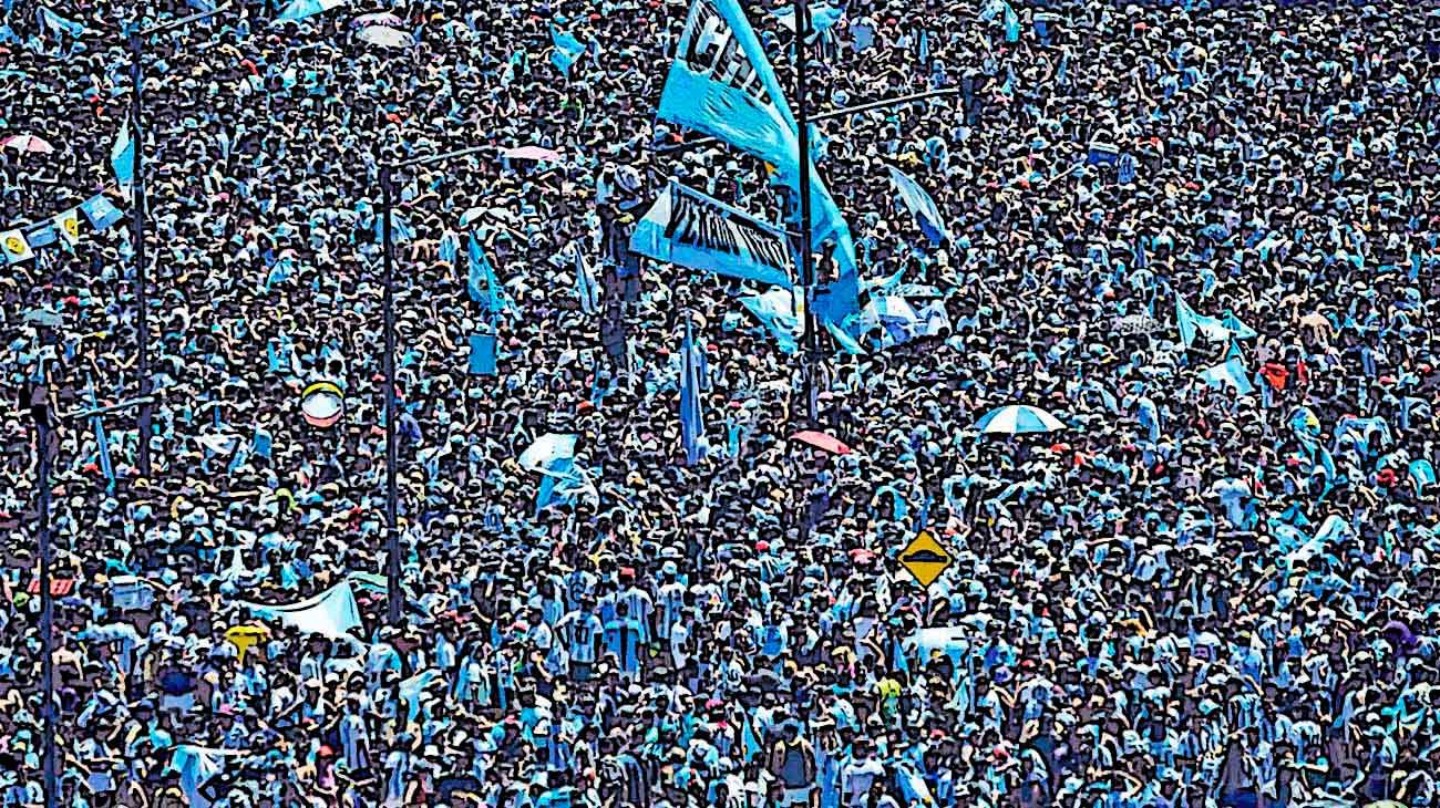La multitud incontrolable