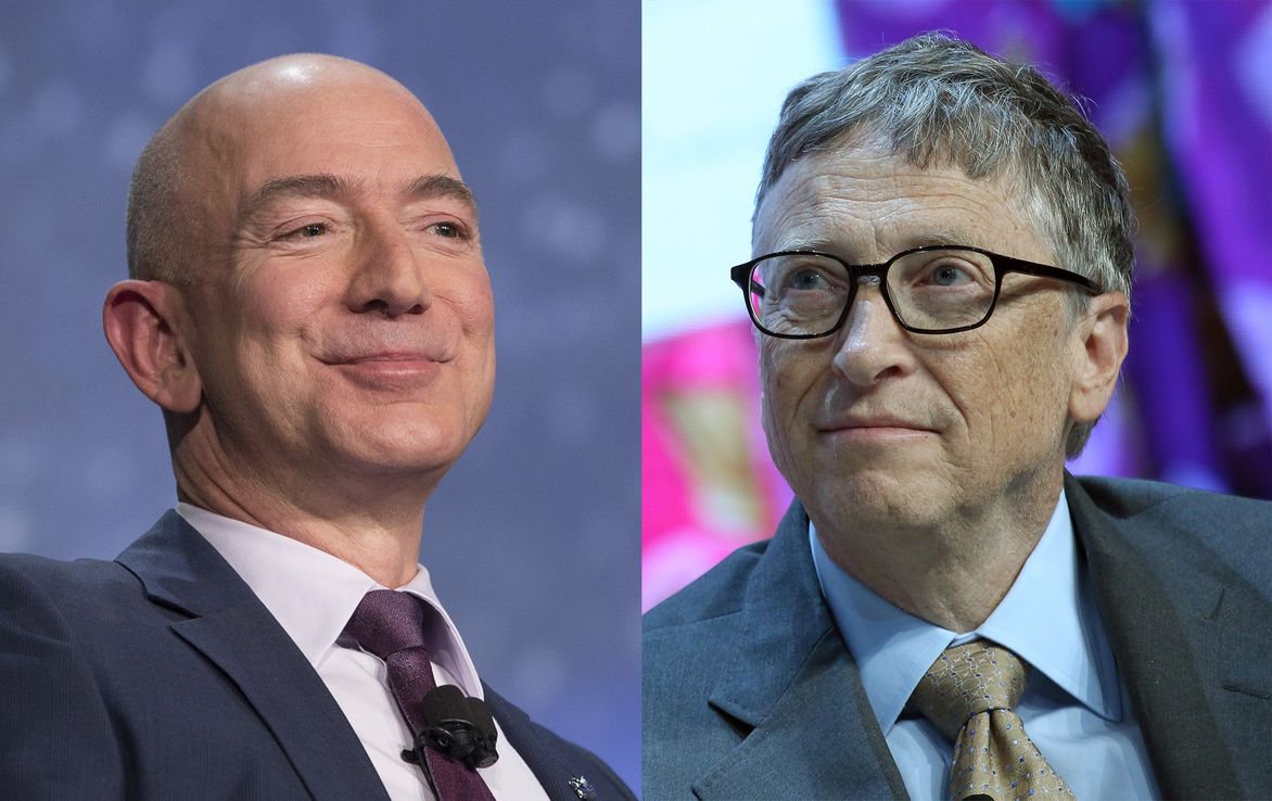 Bill Gates se unió a Jeff Bezos en el "club" de los milllonarios de doce dígitos