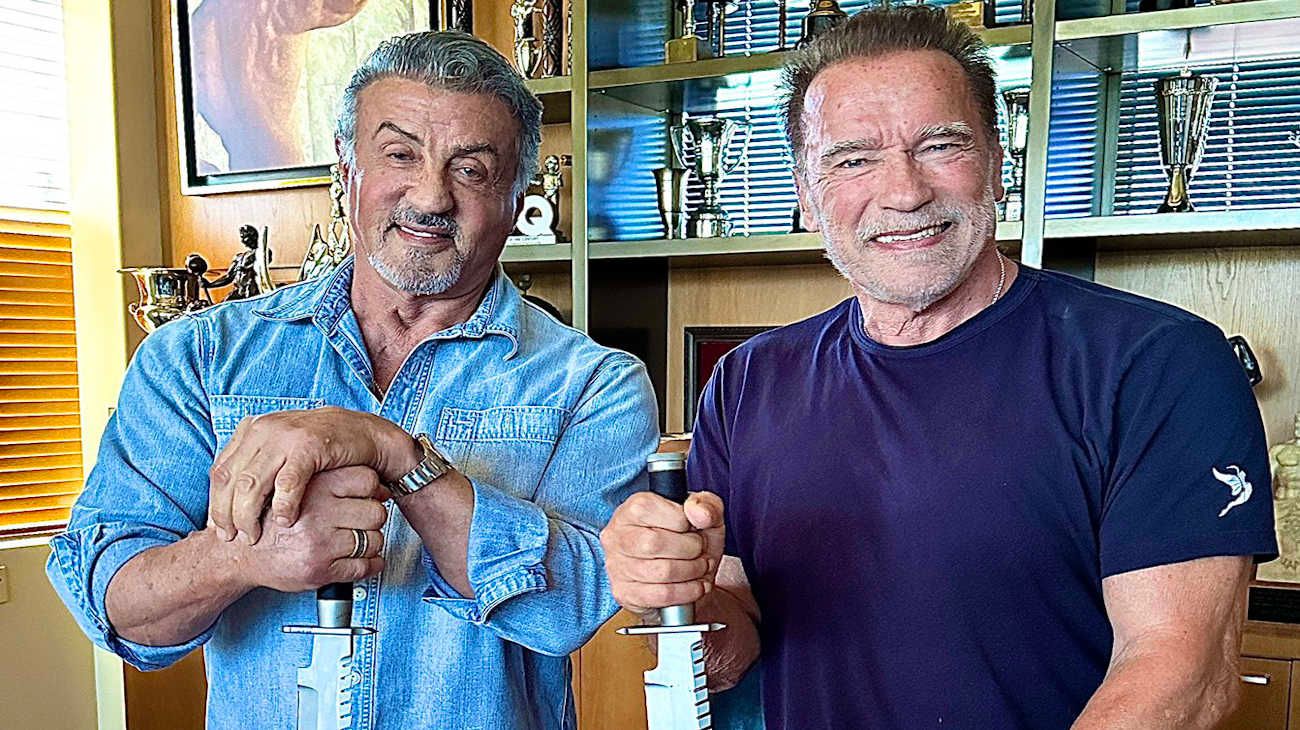 Un abogado y hamburguesas: cómo llegaron a ser amigos Arnold Schwarzenegger y Sylvester Stallone tras años de rivalidad