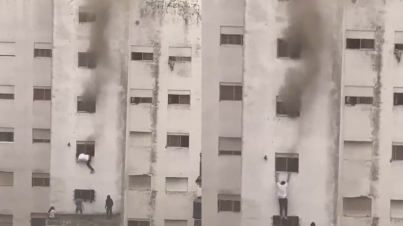 Mar del Plata: saltaron por las ventanas de un hotel para escapar de un incendio