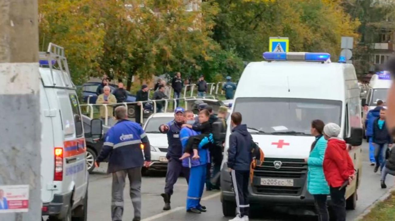 Masacre en una escuela de Rusia: mató a 13 personas, hirió a 21 y se suicidó