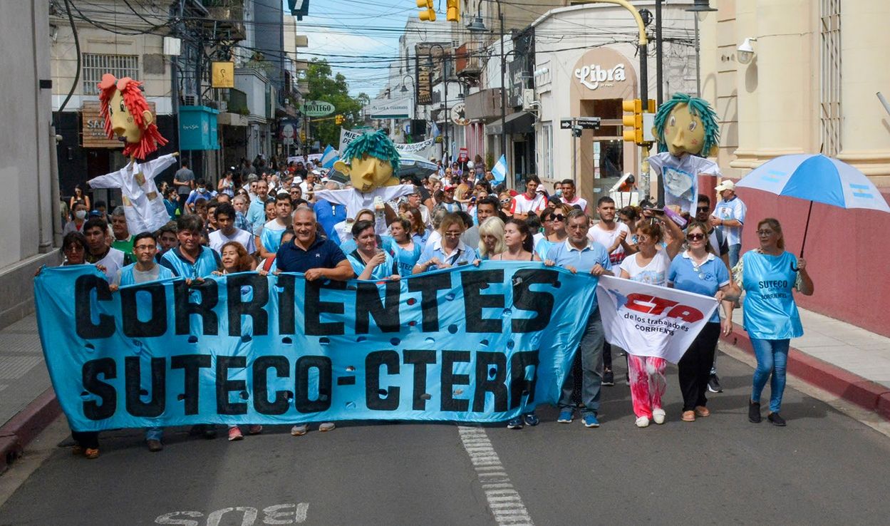 Conflicto docente: habrá paro total y movilizaciones en toda la provincia de Corrientes