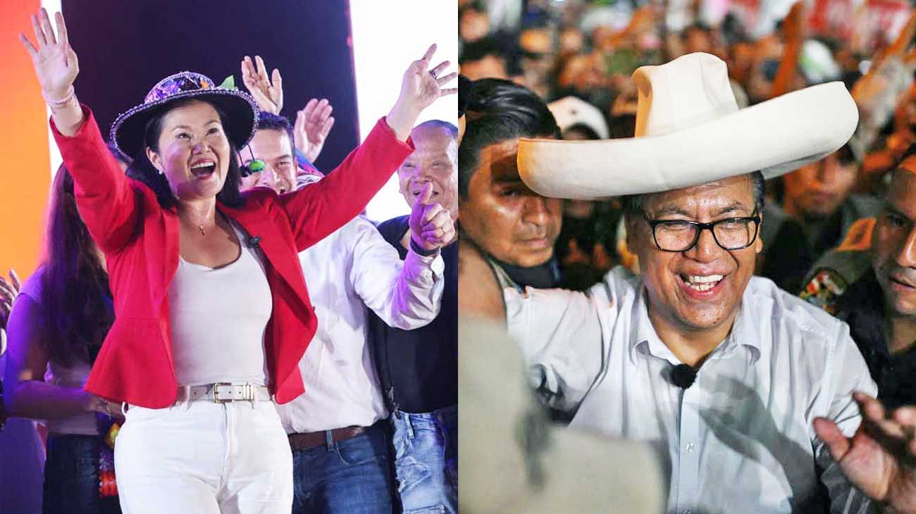 Perú enfrenta un balotaje muy reñido, con dos modelos políticos opuestos