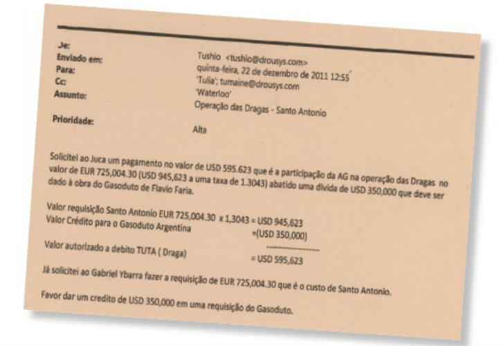 Lava Jato | Mails reclamando los dólares
