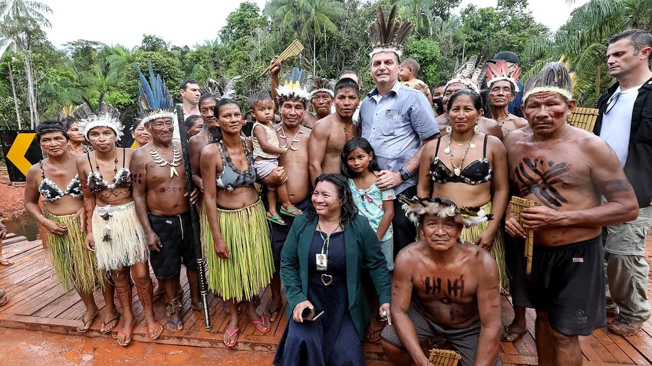 Desde la selva, Jair Bolsonaro ironizó sobre la polémica frase de Alberto Fernández