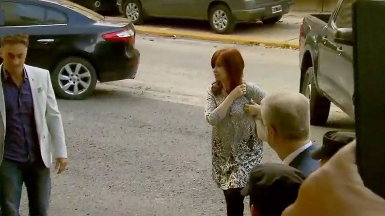 Cristina Kirchner llegó a Comodoro Py para declarar en ocho causas