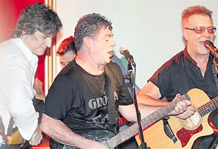 Boudou "rockeó" con Gieco y Santaolalla