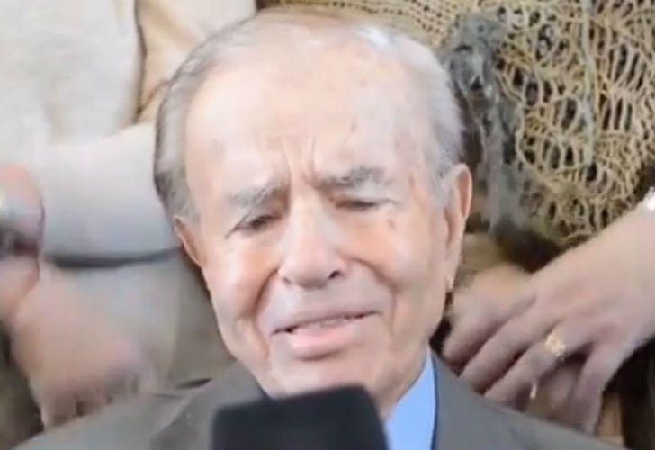 Video | Menem lloró al recordar a Perón