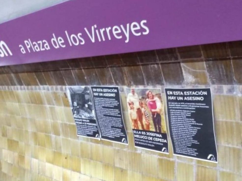 Denunciaron que militantes republicanos vandalizaron la estación de subte Rodolfo Walsh