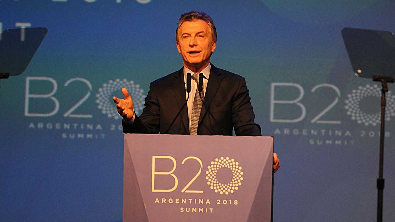 Mauricio Macri en el B20: "Los pasos que dimos necesitan tiempo para madurar plenamente"