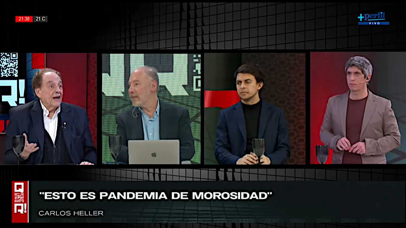 “Esto es pandemia de morosidad”: Carlos Heller habló en QR!, el programa de Pablo Caruso