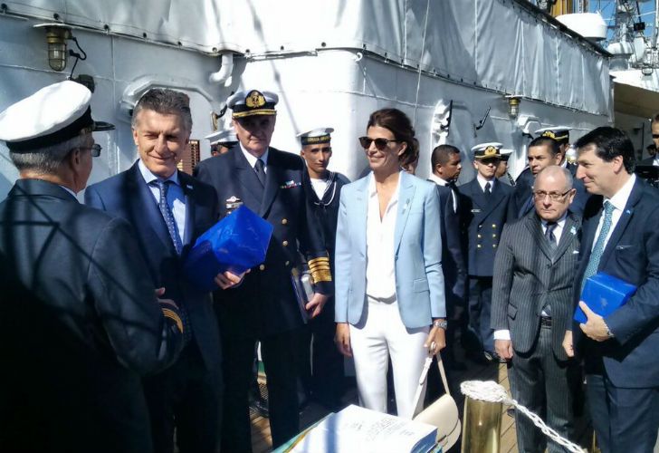 Macri celebró el 9 de Julio en Hamburgo a bordo de la Fragata Libertad