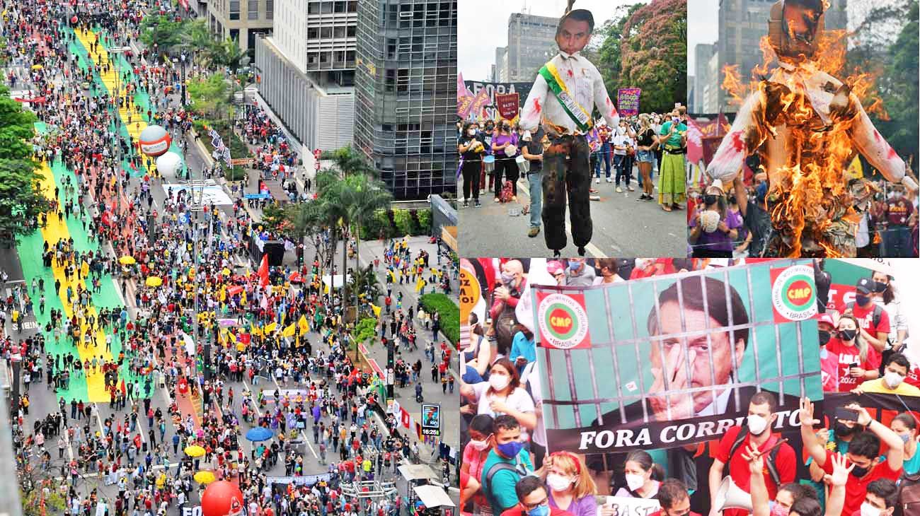 ‘Fora Bolsonaro’, el grito que resonó ayer en todo Brasil