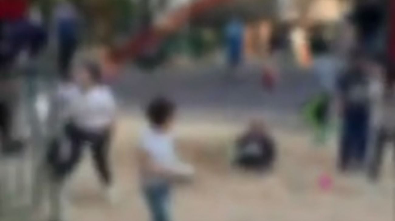 "Rebelión" en la plaza: los chicos saltaron una reja para usar los juegos
