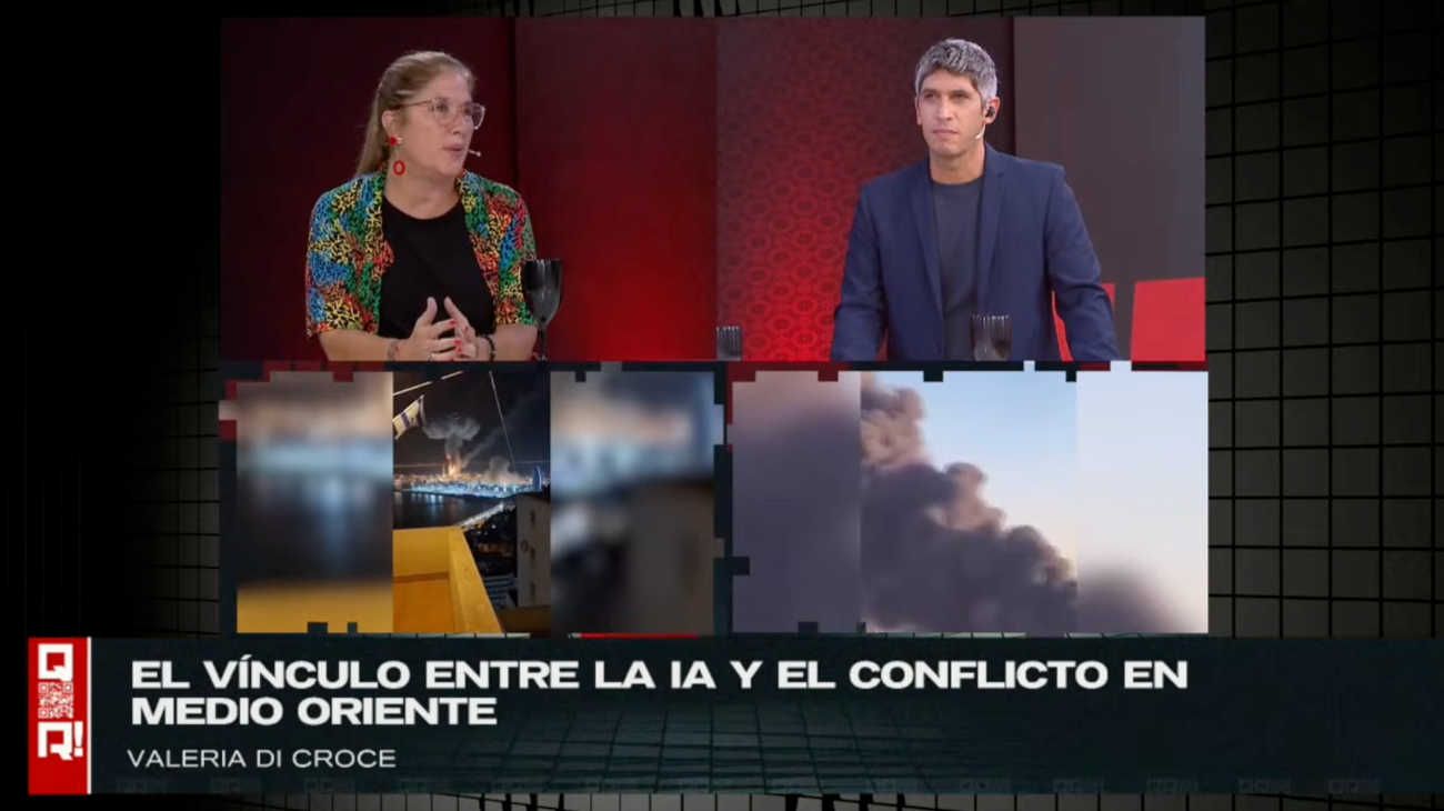“La discusión no es ética, es quién monopoliza la guerra con IA”, advirtió Valeria Di Croce en “QR!”