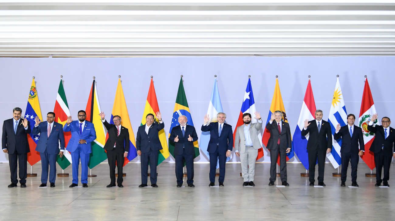 Los líderes latinoamericanos en la Unasur: la unidad en medio de las divergencias