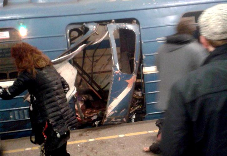Al menos 10 muertos en explosión en San Petersburgo