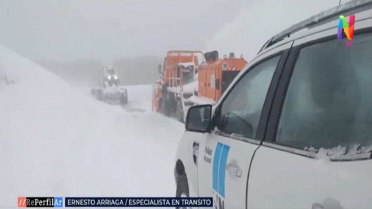 Alerta en el sur por fuertes nevadas: hay pasos cerrados y rutas congeladas