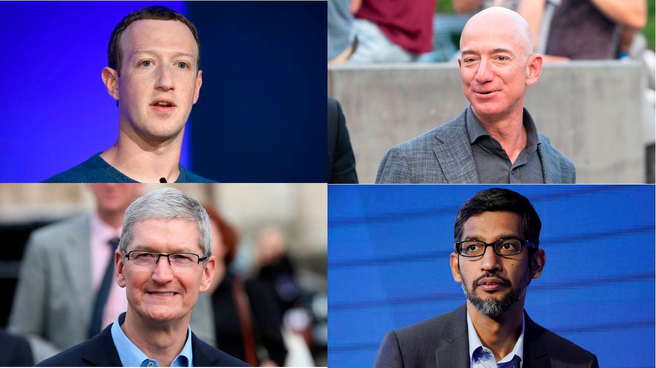 Facebook, Google, Amazon y Apple interrogados por el Congreso de Estados Unidos