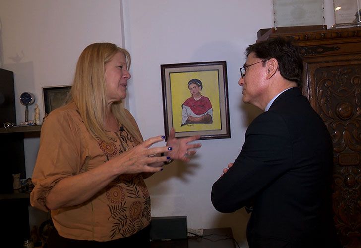 El lado artístico de Stolbizer: pinta cuadros y admira a Frida Kahlo