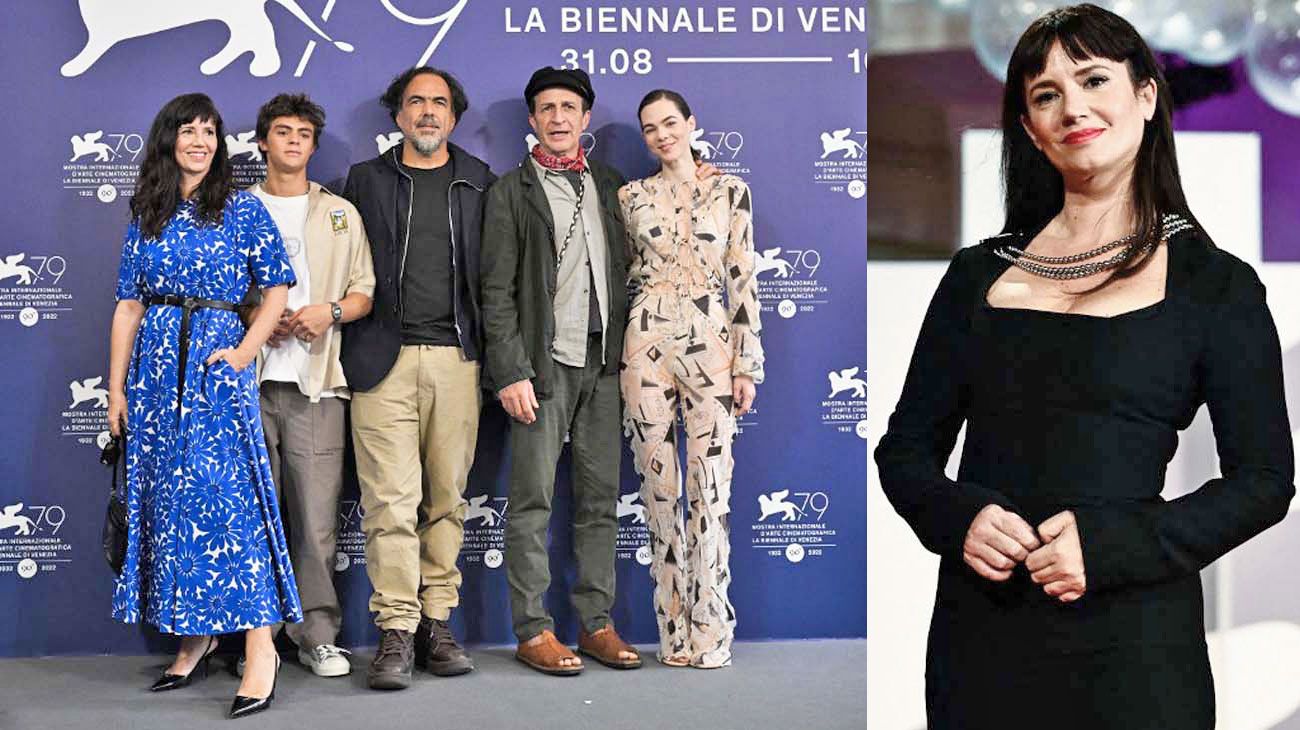 Griselda Siciliani acompañó la première de la película de Alejandro Iñárritu