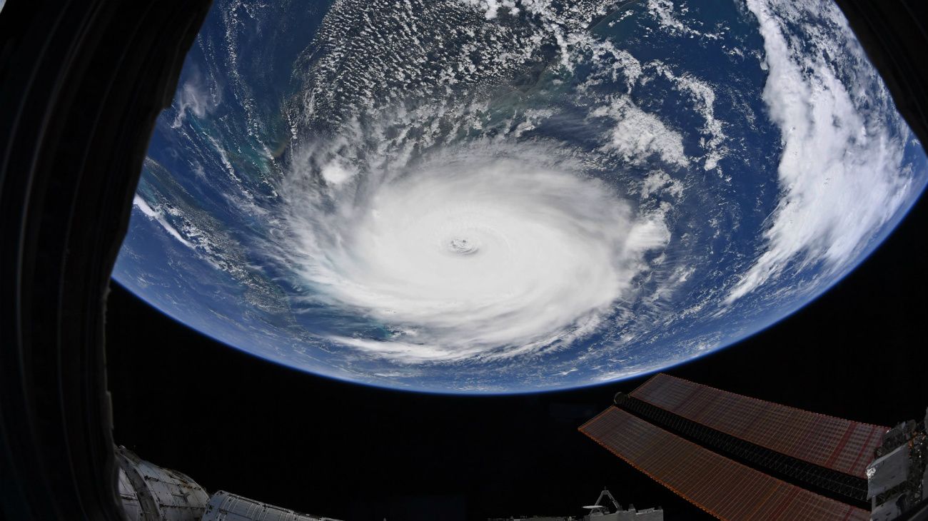 Imponentes fotos del devastador huracán Dorian visto desde el espacio