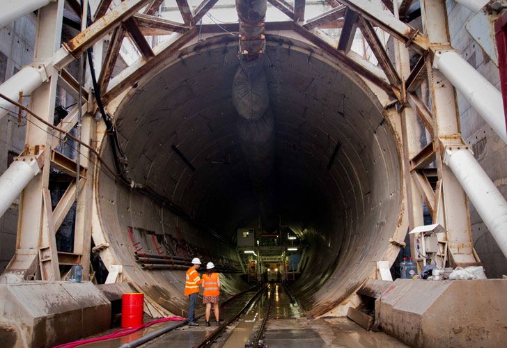 Así está el soterramiento del tren Sarmiento