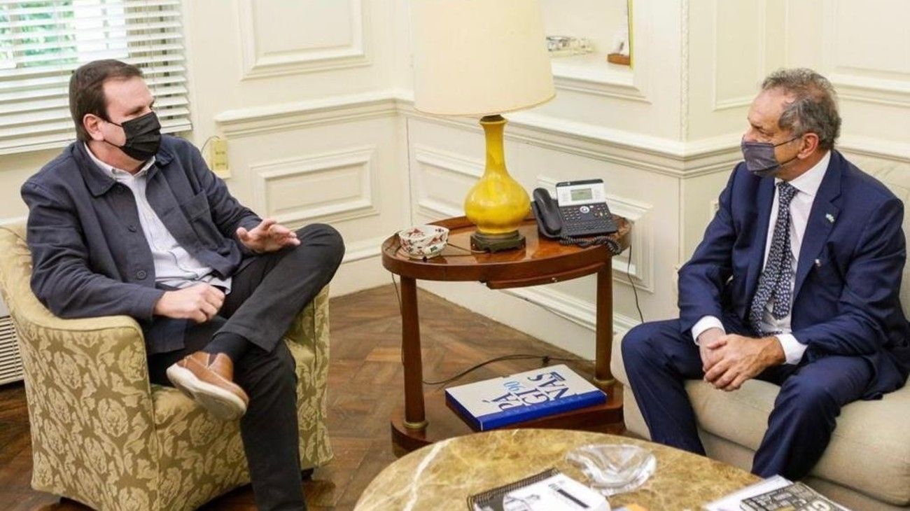 Daniel Scioli en Río de Janeiro: almuerzo de trabajo con el alcalde Eduardo Paes