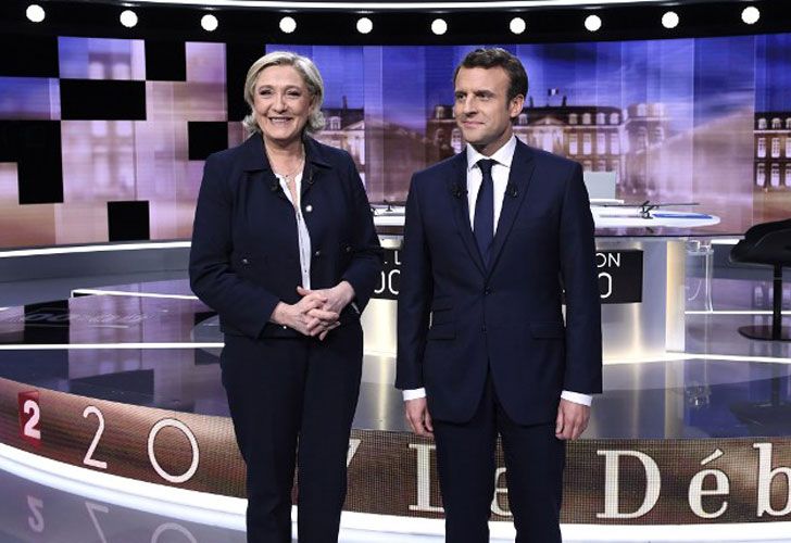 Que se dijeron Le Pen y Macron en el picante debate antes del ballotage
