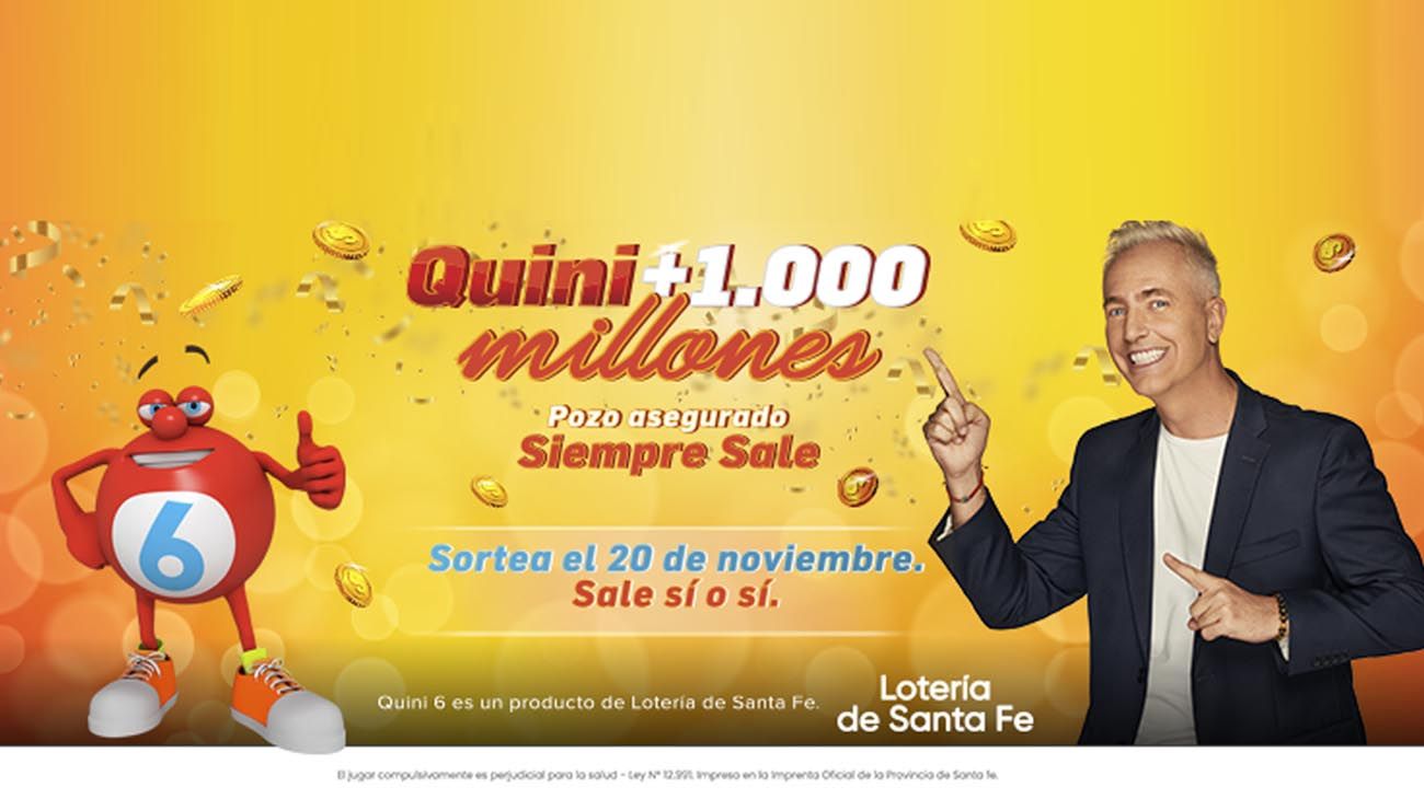 Lotería de Santa Fe lanza el "Quini +1000 millones"