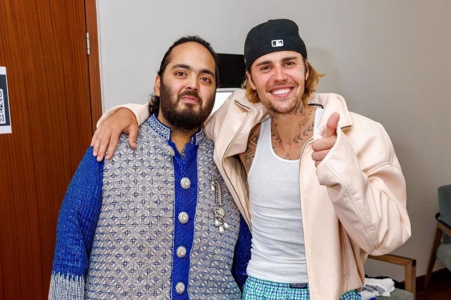 Justin Bieber actuó en la tercera preboda del hijo del hombre más rico de India