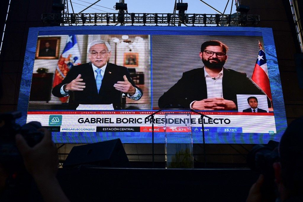 Sebastián Piñera felicitó a Gabriel Boric, el próximo presidente chileno