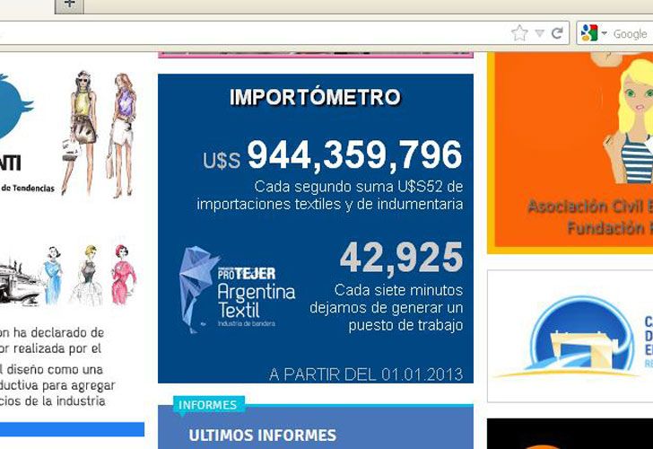 Con un ‘importómetro’ denuncian caída de empleo