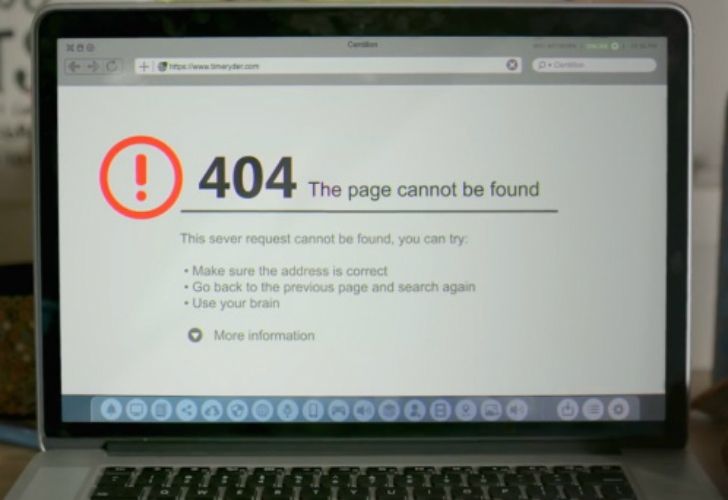 “Oops, página no encontrada”: cuando la web no funciona