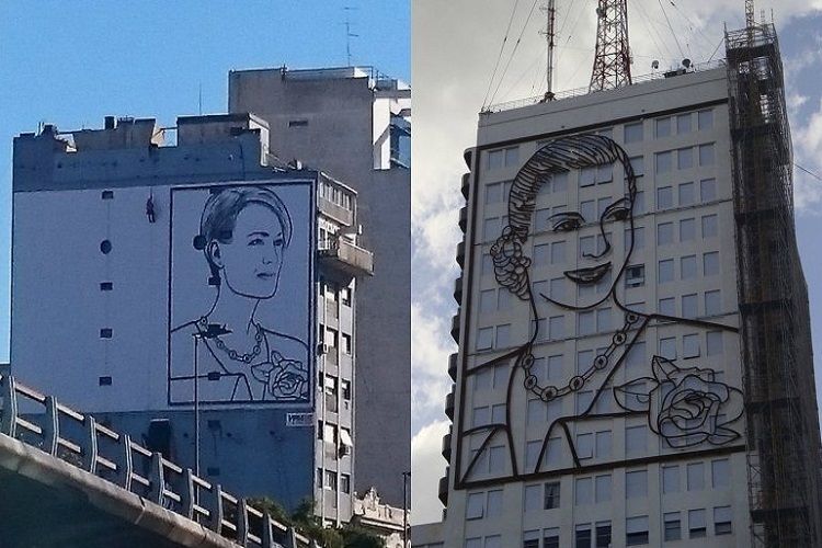 El mural de House of Cards sobre la 9 de Julio sorprendió a los porteños