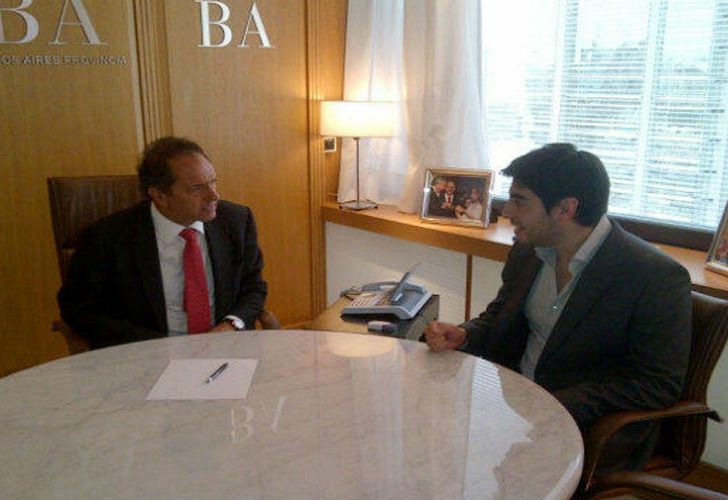 Scioli se reunió con Facundo Moyano