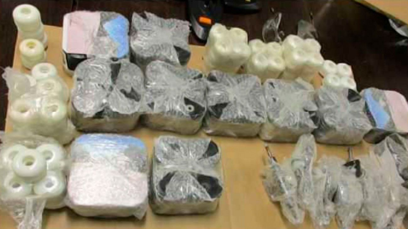 Narco-skaters: traficaban cocaína dentro de las ruedas de patinetas